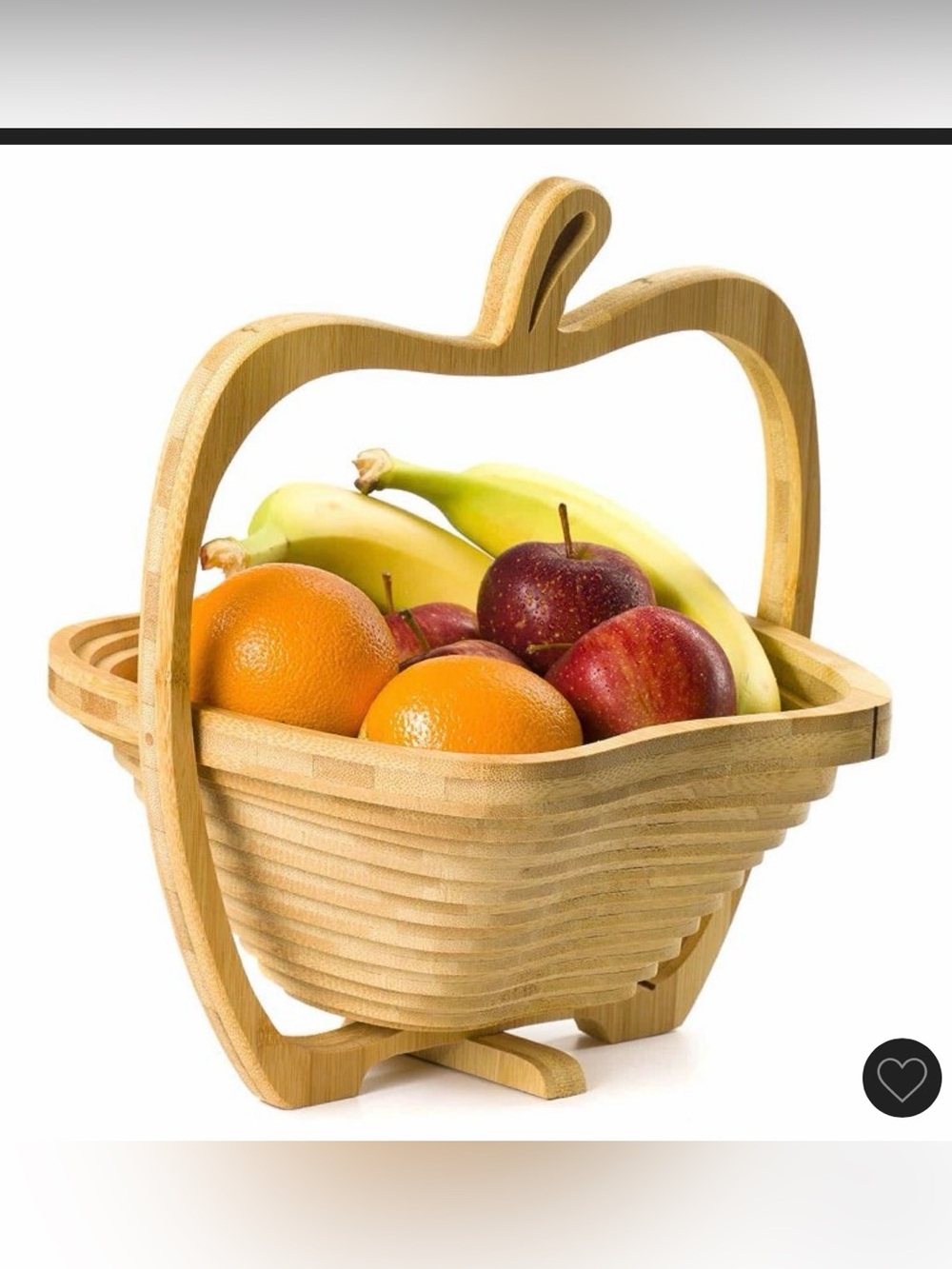 Bonnie & Pop Apple-Shaped Fruit Basket